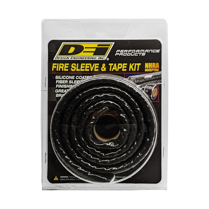 DEI Fire Sleeve and Tape Kit 1in I.D. x 3ft - Bull Strap