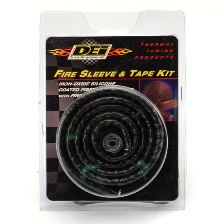 DEI Fire Sleeve and Tape Kit 3/8in I.D. x 3ft - Bull Strap