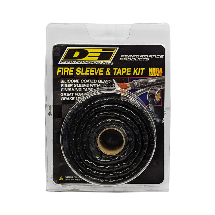 DEI Fire Sleeve and Tape Kit 5/8in I.D. x 3ft - Bull Strap