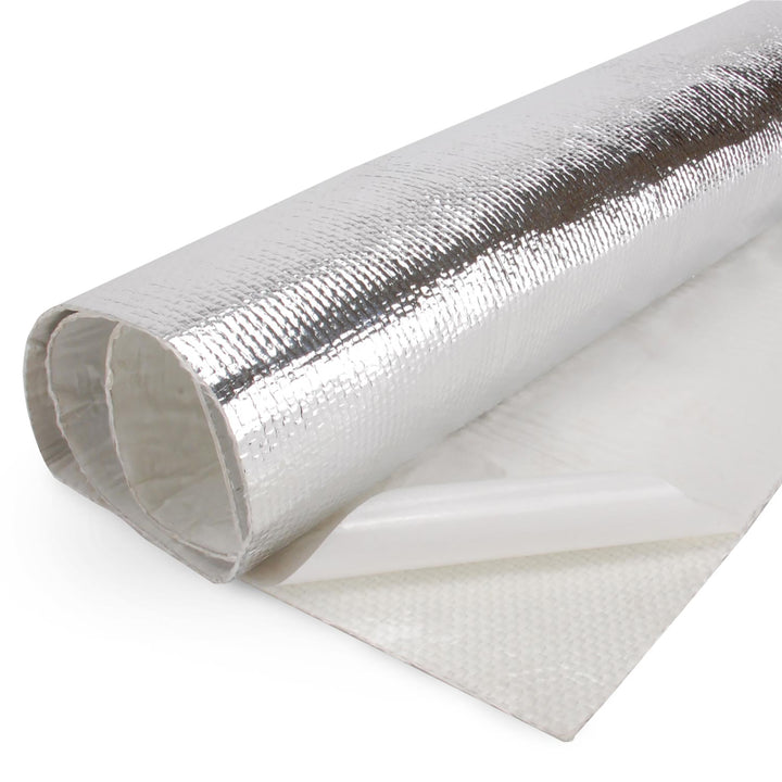 DEI Heat Screen 36in x 40in - Mylar Radiant Glass Fiber Matting w/Adhesive Backing - Bull Strap