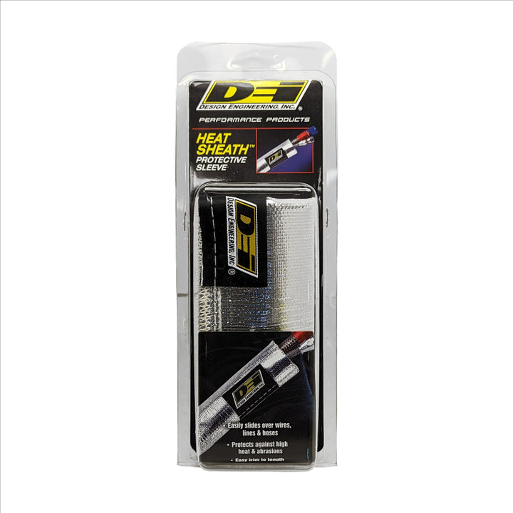 DEI Heat Sheath 1-1/2in I.D. x 3ft - Aluminized Sleeving - Sewn Edge - Bull Strap