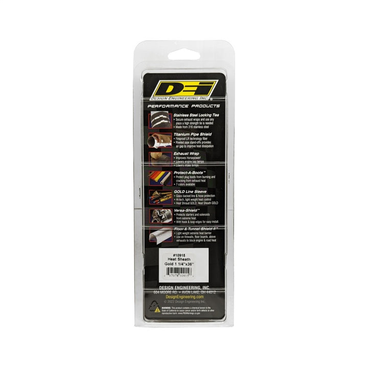 DEI Heat Sheath GOLD 1-1/4in x 36in - Bull Strap