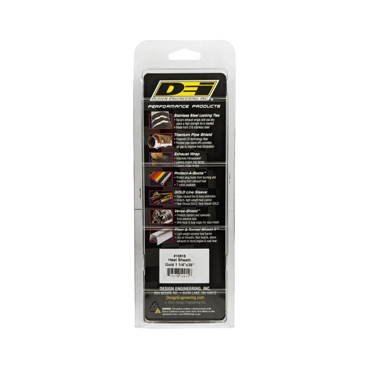 DEI Heat Sheath GOLD 1-1/4in x 36in - Bull Strap