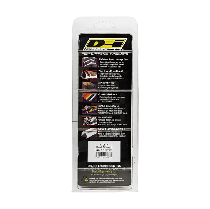 DEI Heat Sheath GOLD 1in x 36in - Bull Strap