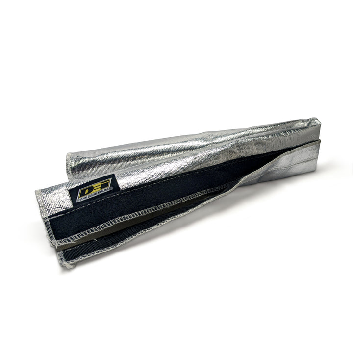 DEI Heat Shroud 2-1/2in x 3ft - Aluminized Sleeving-Hook and Loop Edge - Bull Strap
