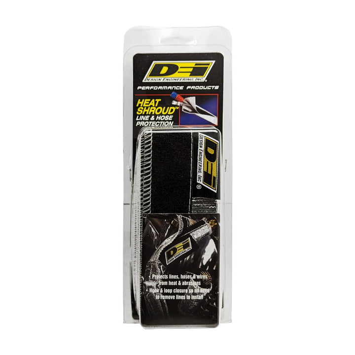 DEI Heat Shroud 2-1/2in x 3ft - Aluminized Sleeving-Hook and Loop Edge - Bull Strap