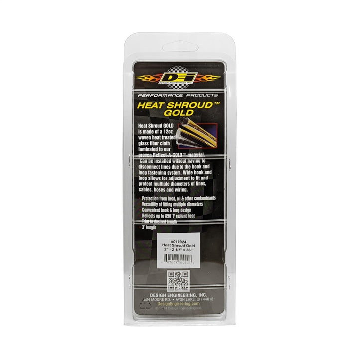 DEI Heat Shroud Gold 2in to 2.5in x 36in - Bull Strap