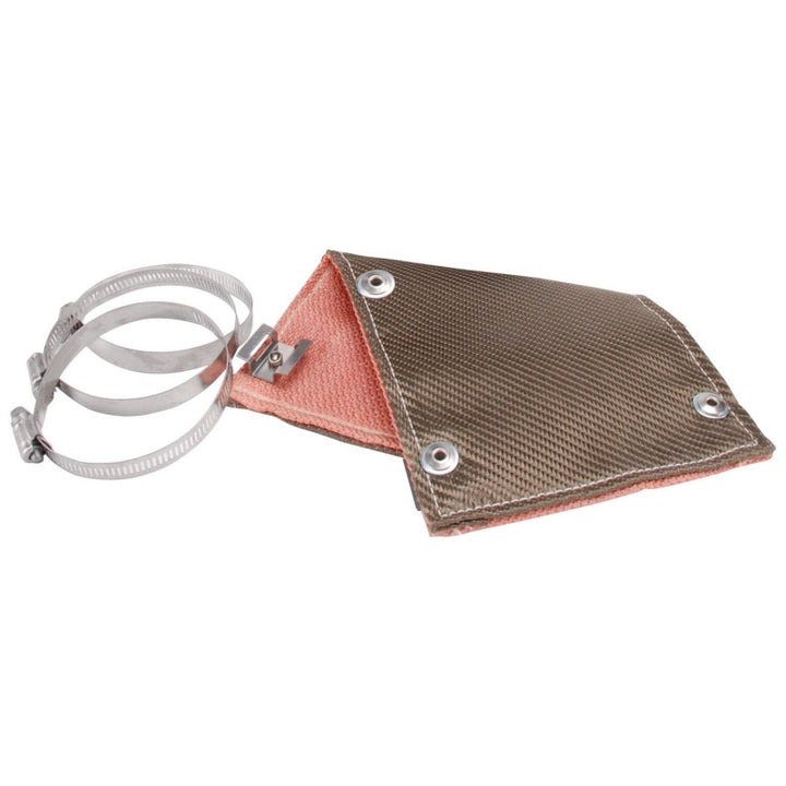 DEI Pipe Shield w/Stainless Steel Clamps - 6in x 12in - Titanium - Bull Strap