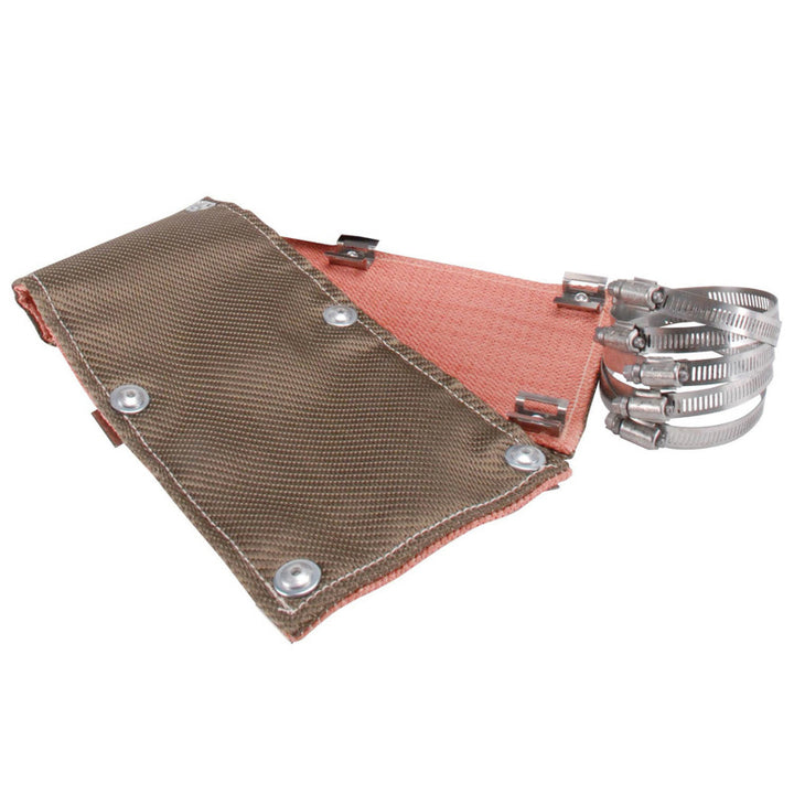 DEI Pipe Shield w/Stainless Steel Clamps - 6in x 24in - Titanium - Bull Strap