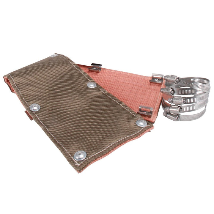 DEI Pipe Shield w/Stainless Steel Clamps - 6in x 24in - Titanium - Bull Strap