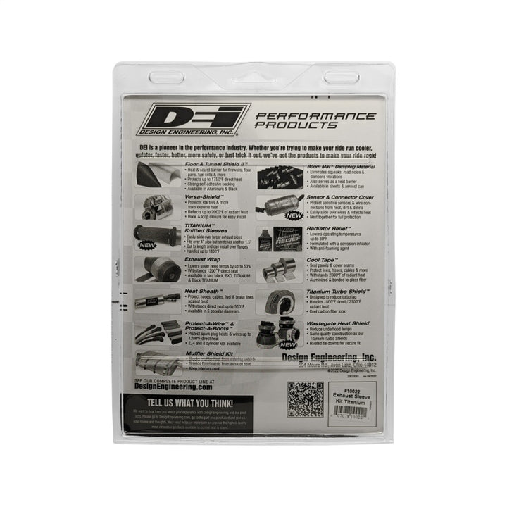 DEI Powersport Exhaust Sleeve Kit - Titanium - Bull Strap