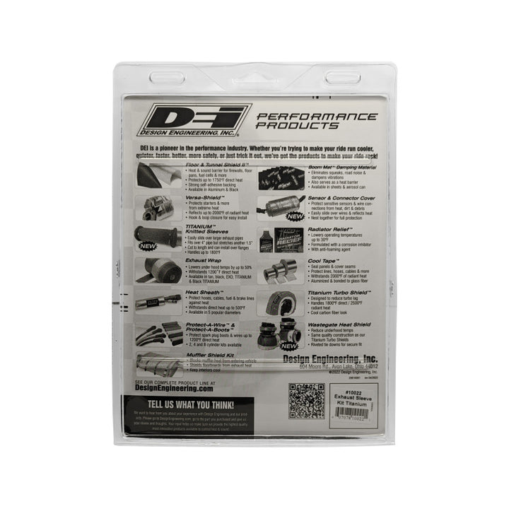 DEI Powersport Exhaust Sleeve Kit - Titanium - Bull Strap