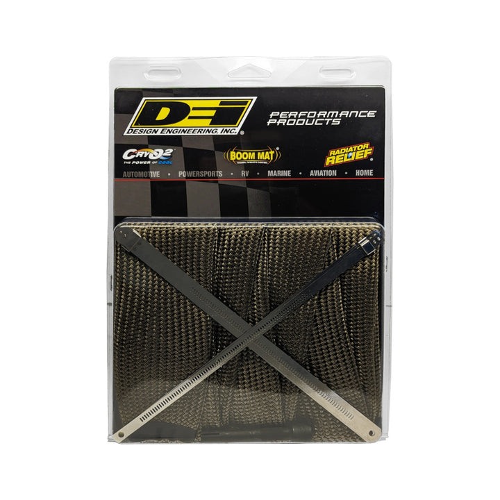 DEI Powersport Exhaust Sleeve Kit - Titanium - Bull Strap