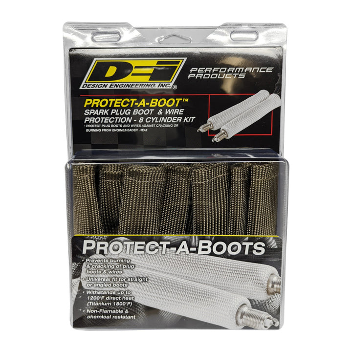 DEI Protect-A-Boot - 6in - 8-pack - Titanium - Bull Strap