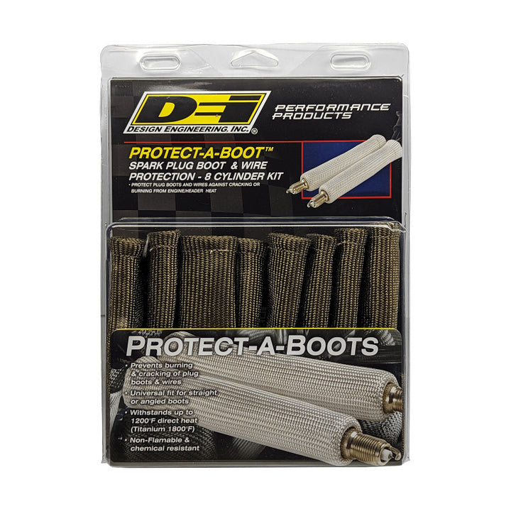 DEI Protect-A-Boot - 8in - 8-pack - No Ring - Titanium - Bull Strap