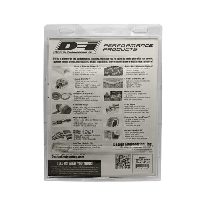 DEI Protect-A-Sleeve 1/2in ID x 3ft Universal - Titanium - Bull Strap