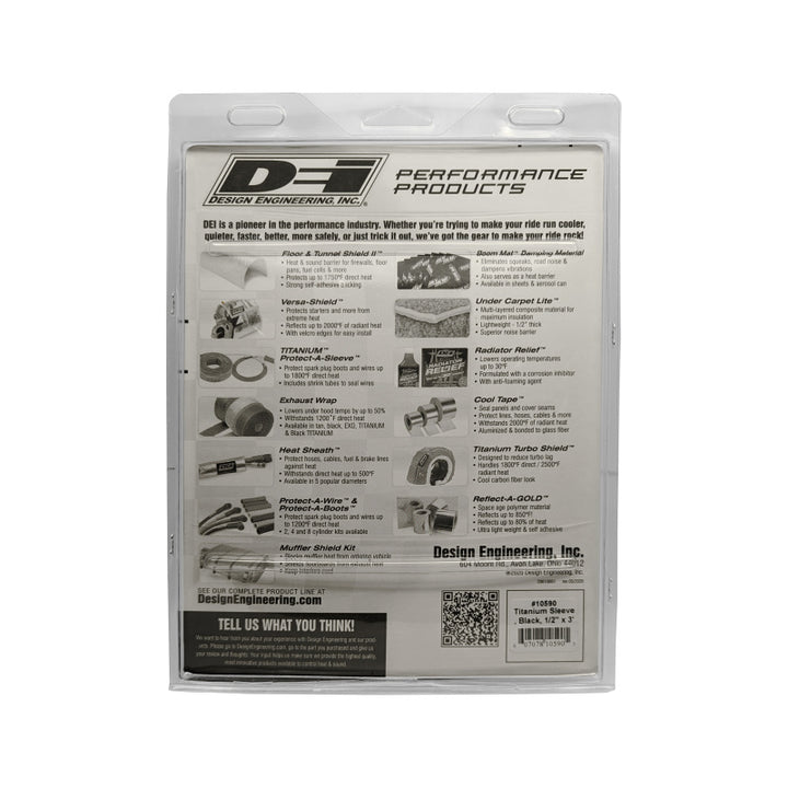 DEI Protect-A-Sleeve 1/2in ID x 3ft Universal - Titanium - Bull Strap