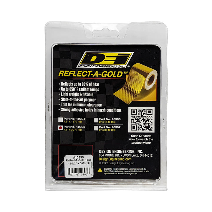 DEI Reflect-A-GOLD 1-1/2in x 30ft Tape Roll - Bull Strap