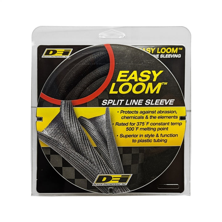 DEI Split Wire Sleeve Easy Loom 10mm-3/8in x 20 Black - Bull Strap