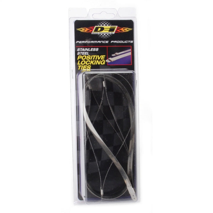 DEI Stainless Steel Positive Locking Tie 1/2in (12mm) x 14in - 4 per pack - Bull Strap