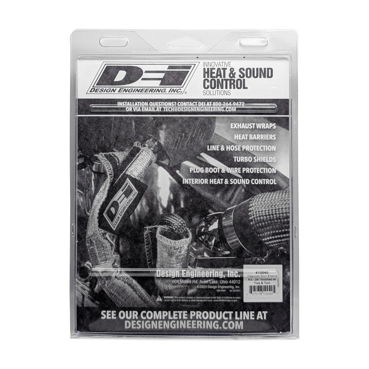 DEI Titanium 4in Knit Exhaust Sleeve - 24in - Bull Strap