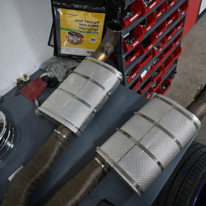 DEI Universal Muffler Shield Kit - Bull Strap