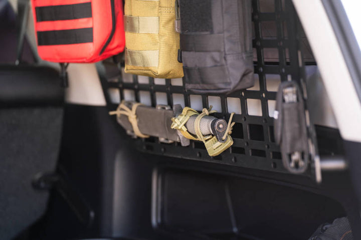 DV8 10-23 Toyota 4Runner Rear Window Molle Panels - Bull Strap