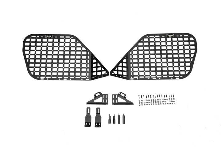 DV8 10-23 Toyota 4Runner Rear Window Molle Panels - Bull Strap