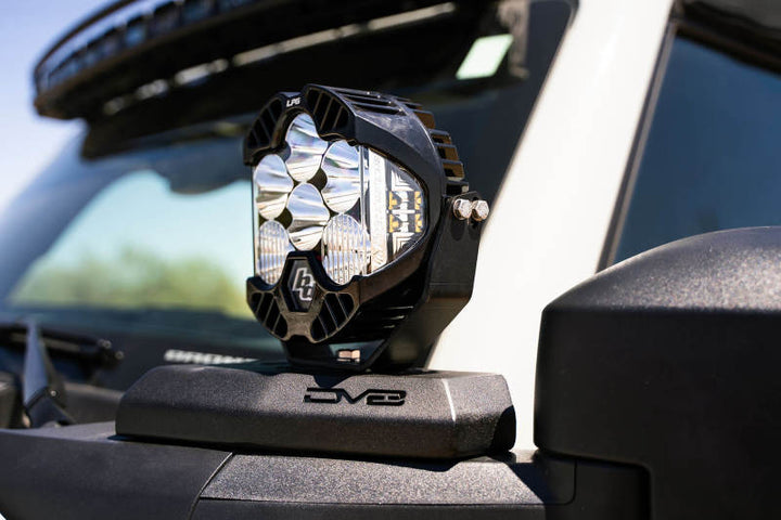 DV8 21-22 Ford Bronco A-Pillar Pod Light Mounts - Bull Strap