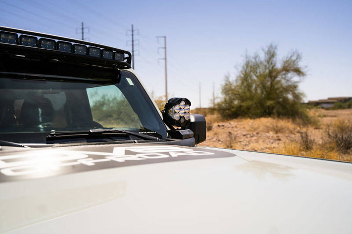 DV8 21-22 Ford Bronco A-Pillar Pod Light Mounts - Bull Strap