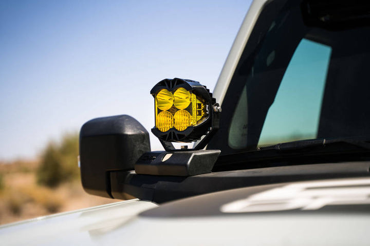 DV8 21-22 Ford Bronco A-Pillar Pod Light Mounts - Bull Strap