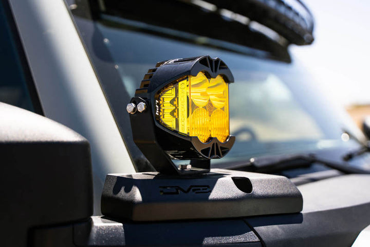DV8 21-22 Ford Bronco A-Pillar Pod Light Mounts - Bull Strap
