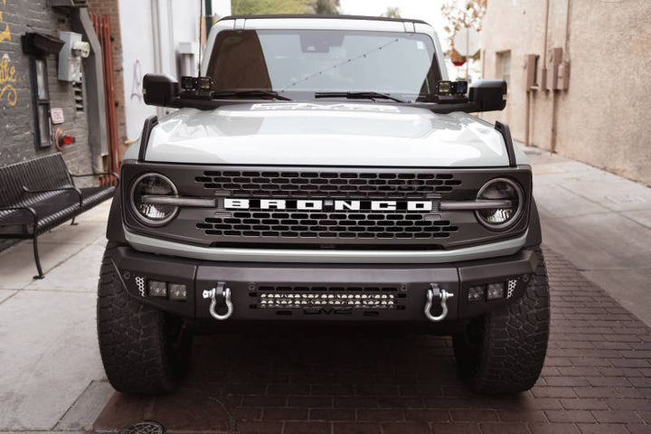 DV8 21-22 Ford Bronco A-Pillar Pod Light Mounts - Bull Strap