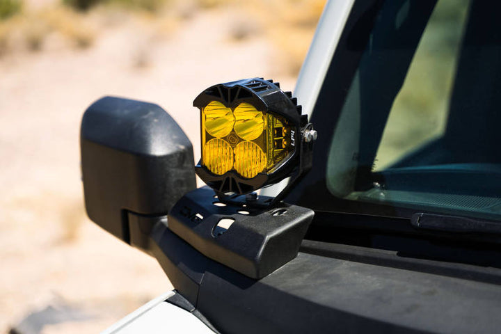 DV8 21-22 Ford Bronco A-Pillar Pod Light Mounts - Bull Strap