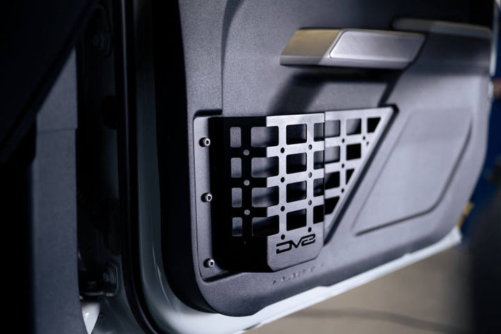 DV8 21-23 Ford Bronco Front Door Pocket Molle Panels - Bull Strap