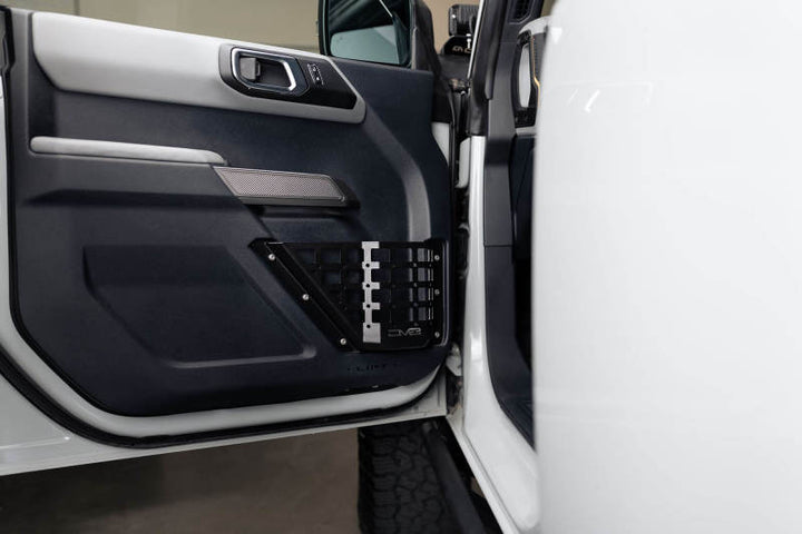 DV8 21-23 Ford Bronco Front Door Pocket Molle Panels - Bull Strap