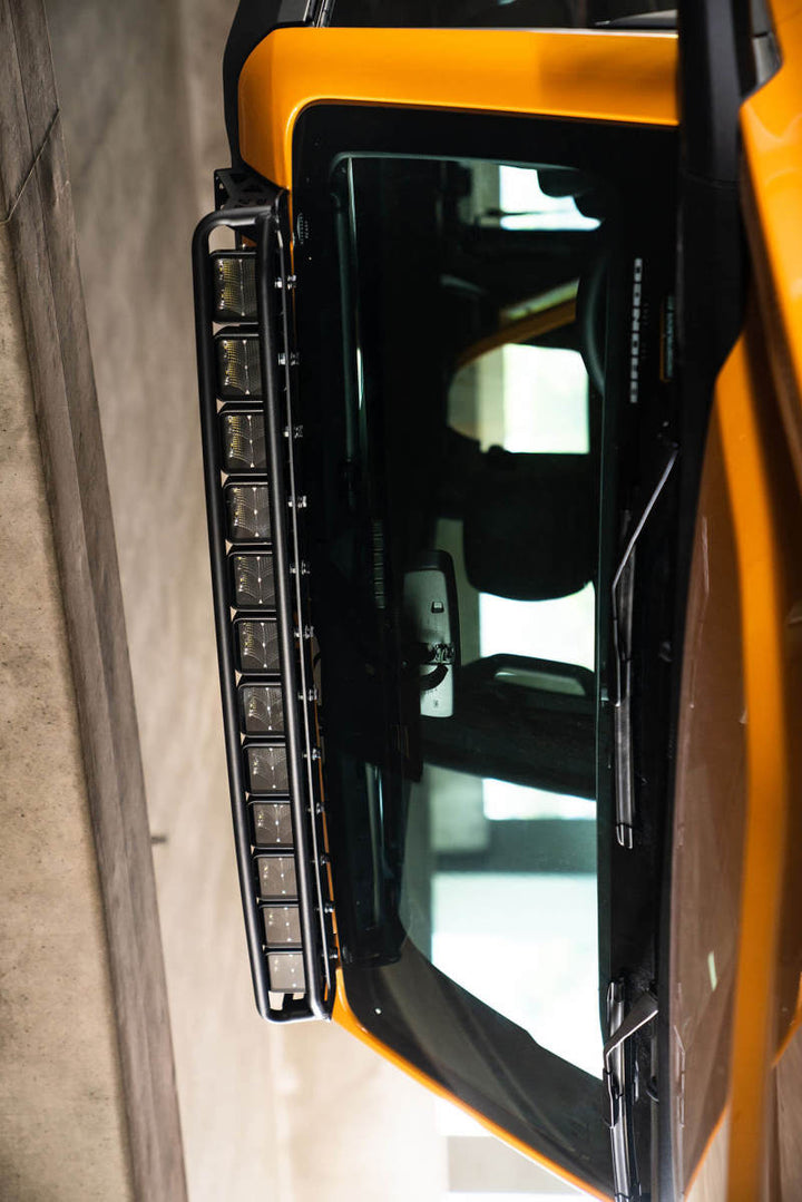 DV8 21+ Ford Bronco Curved Light Bracket for 12 3in. Pod Lights - Bull Strap