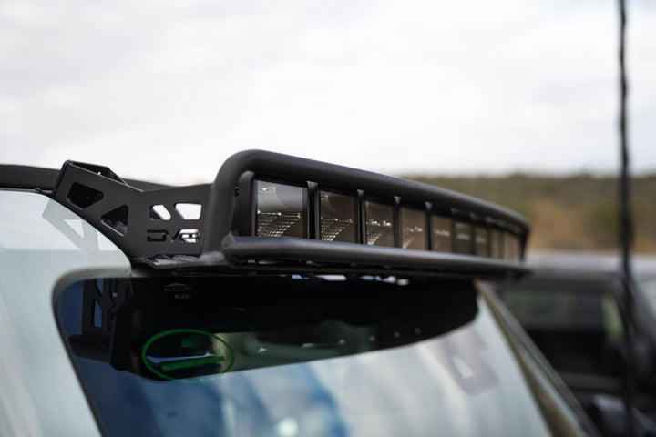 DV8 21+ Ford Bronco Curved Light Bracket for 12 3in. Pod Lights - Bull Strap