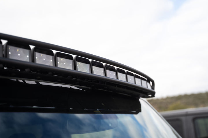 DV8 21+ Ford Bronco Curved Light Bracket for 12 3in. Pod Lights - Bull Strap