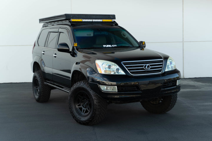 DV8 Offroad 03-09 Lexus GX 470 FS-15 Rock Sliders - Bull Strap
