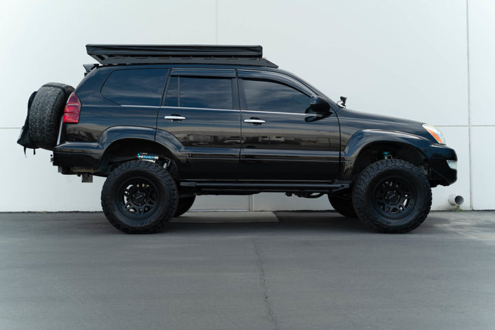 DV8 Offroad 03-09 Lexus GX 470 FS-15 Rock Sliders - Bull Strap