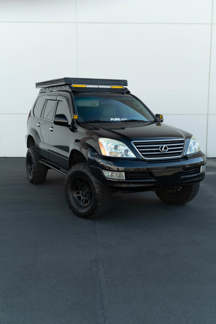 DV8 Offroad 03-09 Lexus GX 470 FS-15 Rock Sliders - Bull Strap