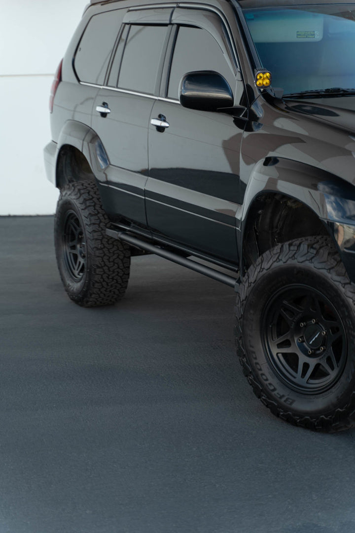 DV8 Offroad 03-09 Lexus GX 470 FS-15 Rock Sliders - Bull Strap