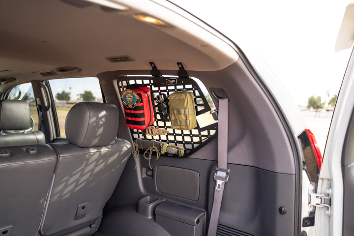 DV8 Offroad 03-09 Lexus GX 470 Rear Window Molle Storage Panels - Bull Strap