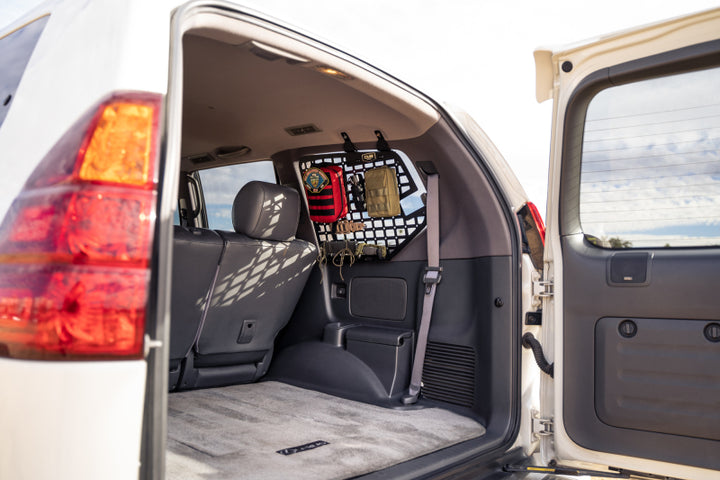 DV8 Offroad 03-09 Lexus GX 470 Rear Window Molle Storage Panels - Bull Strap