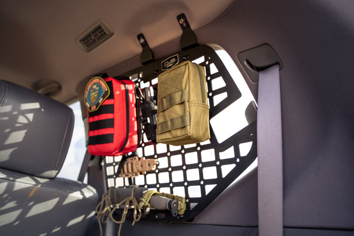 DV8 Offroad 03-09 Lexus GX 470 Rear Window Molle Storage Panels - Bull Strap