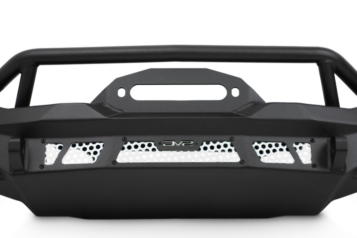 DV8 Offroad 07-18 Jeep Wrangler JK / 18-23 Wrangler JL / 20-23 Gladiator JT MTO Series Front Bumper - Bull Strap