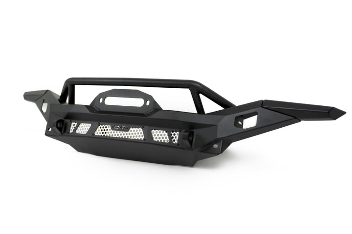 DV8 Offroad 07-18 Jeep Wrangler JK / 18-23 Wrangler JL / 20-23 Gladiator JT MTO Series Front Bumper - Bull Strap
