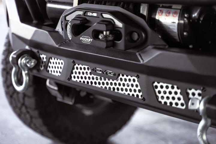 DV8 Offroad 07-18 Jeep Wrangler JK / 18-23 Wrangler JL / 20-23 Gladiator JT MTO Series Front Bumper - Bull Strap