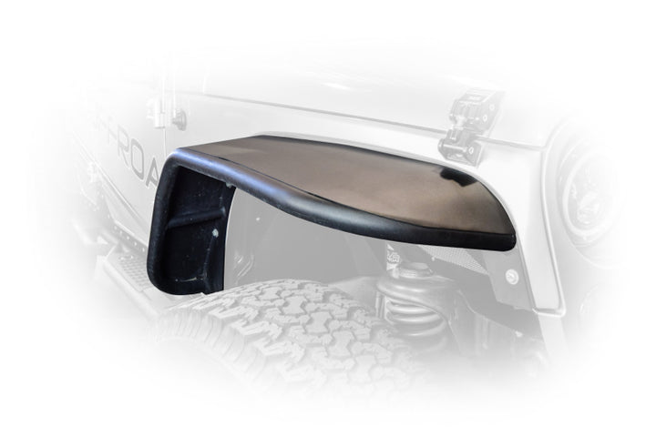 DV8 Offroad 07-18 Jeep Wrangler JK Front & Rear Flat Tube Fenders - Bull Strap